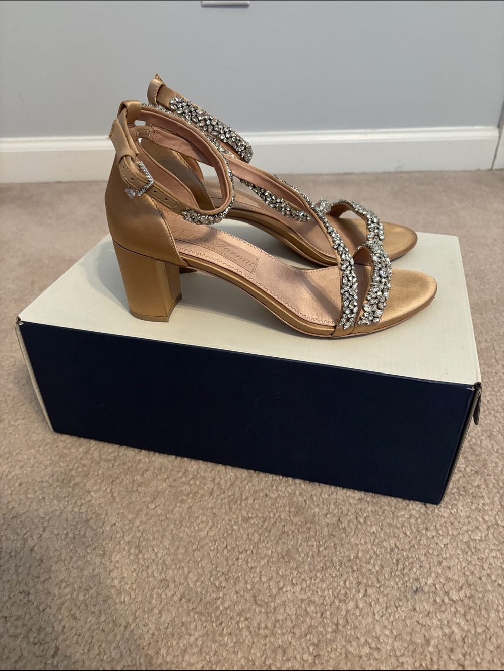 Pnina Tornai for Naturalizer Ahava Ankle Strap heal in Nude Embellished - Picture 5 of 12
